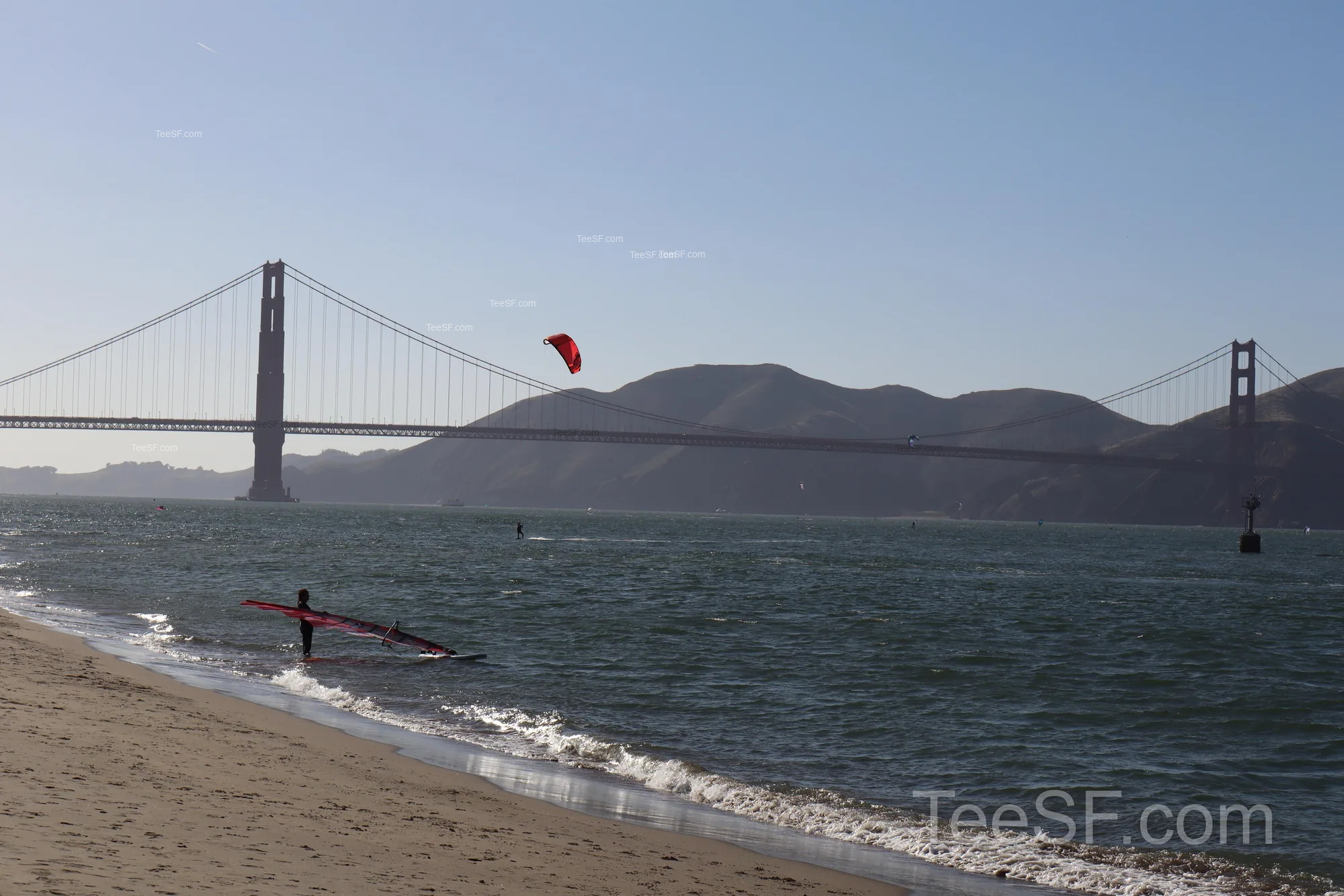 golden Gate Bridge From Beach during a Stripe Sessions 2026 visit in San Francisco.